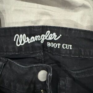 Wrangler Black Boot Cut Jeans Classic Style